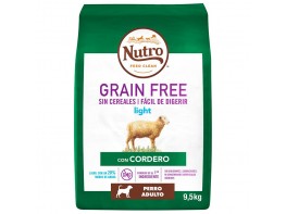 Imagen del producto Nutro grain free adulto light cordero 9,5 kg