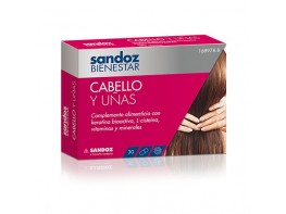 Imagen del producto Sandoz Bienestar Cabello y Uñas 30 cápsulas