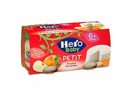 Hero Baby Petit tarrito de queso con fruta variada pack de 2 80g